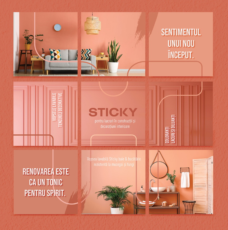 Sticky – Decorative and Functional Paints (Figma Design Project)